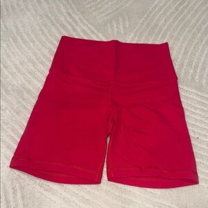 Aritzia Bold Red/Pink Bike Shorts